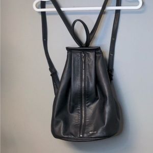 Matt & Nat Black Vegan Leather Backpack